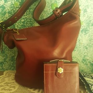 Coach Bleaker Shoulder Bag burgandy